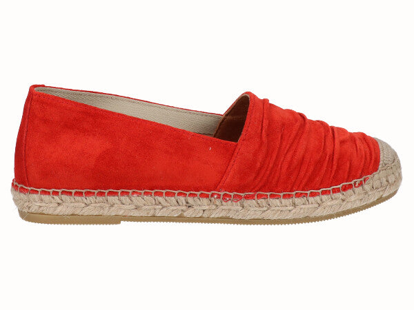 Alpargata Plana C sica Yute Piel Rojo Viguera Store alpargata-plana-c-sica-yute-piel-rojo-viguera-store