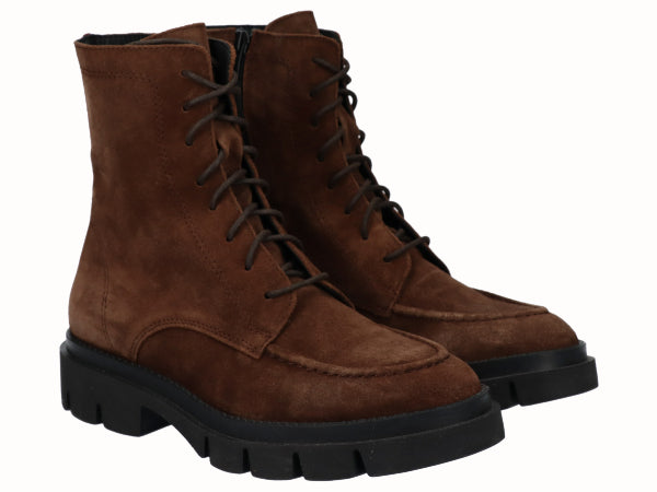 Botín Militar Plano Serraje Moka