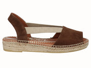 Alpargata Plana YuteFlex Moka Con Elásticos