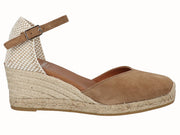 Alpargata Valenciana Cuña Yute Serraje Cuero
