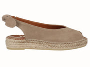 Alpargata Plana Peep Toes YuteFlex Serraje Beig