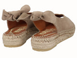 Alpargata Plana Peep Toes YuteFlex Serraje Beig