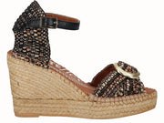 Sandalia Cuña Alta YuteFlex Negro