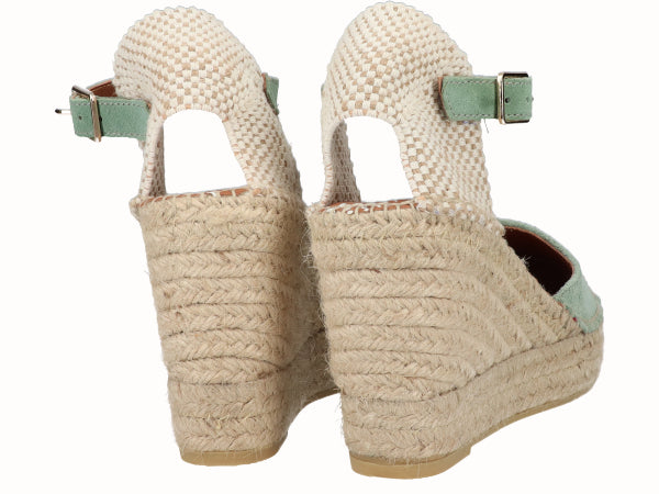 Alpargata Valenciana Cuña Alta YuteFlex Menta