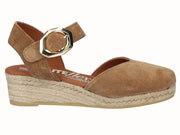 Alpargata Cuña Baja YuteFlex Piel Cuero