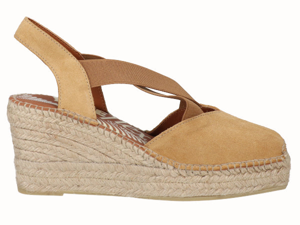 Alpargata Cuña YuteFlex Serraje Camel