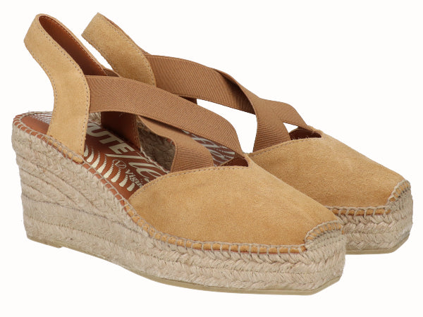 Alpargata Cuña YuteFlex Serraje Camel
