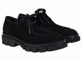 Zapato Mocasín Track Piel Serraje Negro