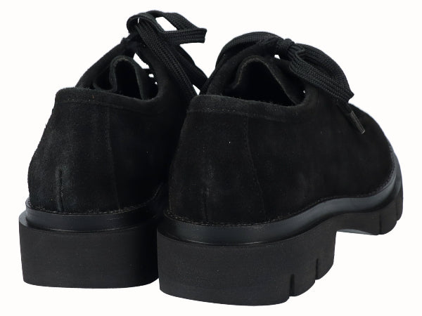 Zapato Mocasín Track Piel Serraje Negro