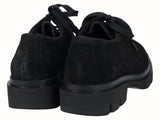Zapato Mocasín Track Piel Serraje Negro